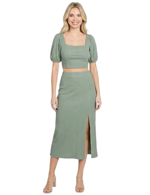 Square Neck Crop Top